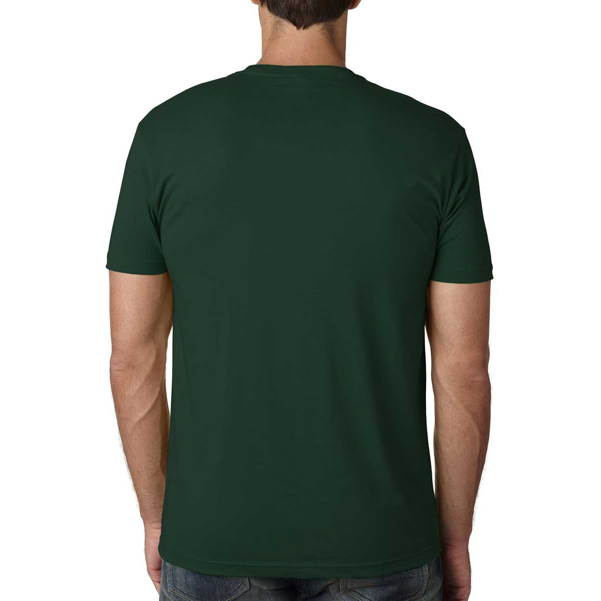 Next Level Men's Premium Forest Green Fitted Short-Sleeve Crew T-Shirt