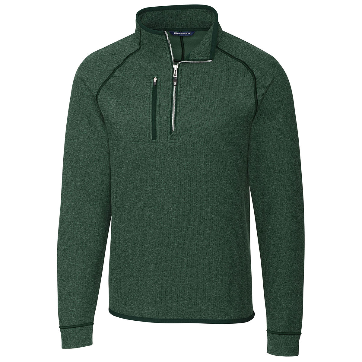 Cutter & Buck Men's Hunter Heather Mainsail Half Zip: The Ultimate Customizable Layer