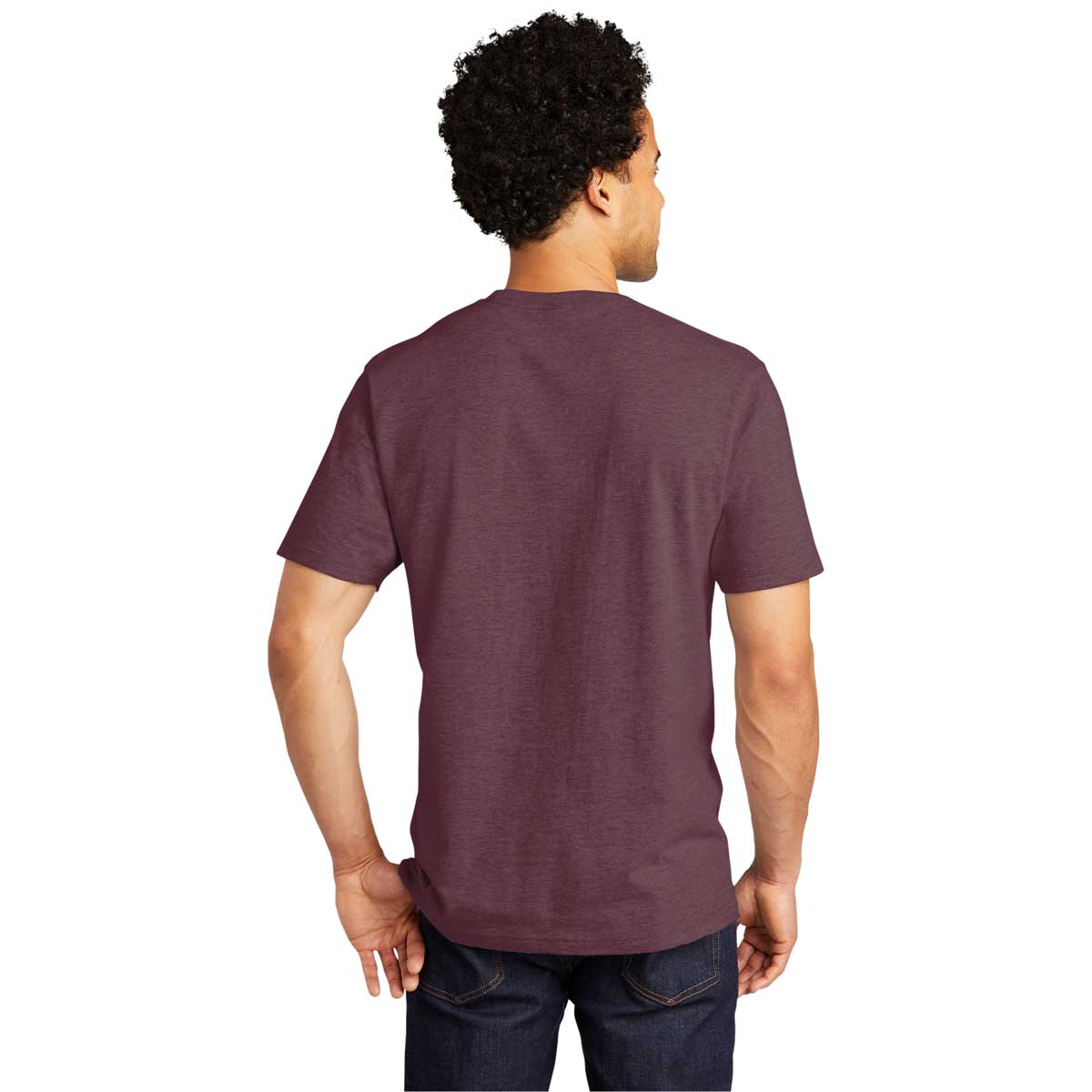 Port & Company Heather Athletic Maroon Bouncer Tee - The Ultimate Screen - Printable Comfort Tee