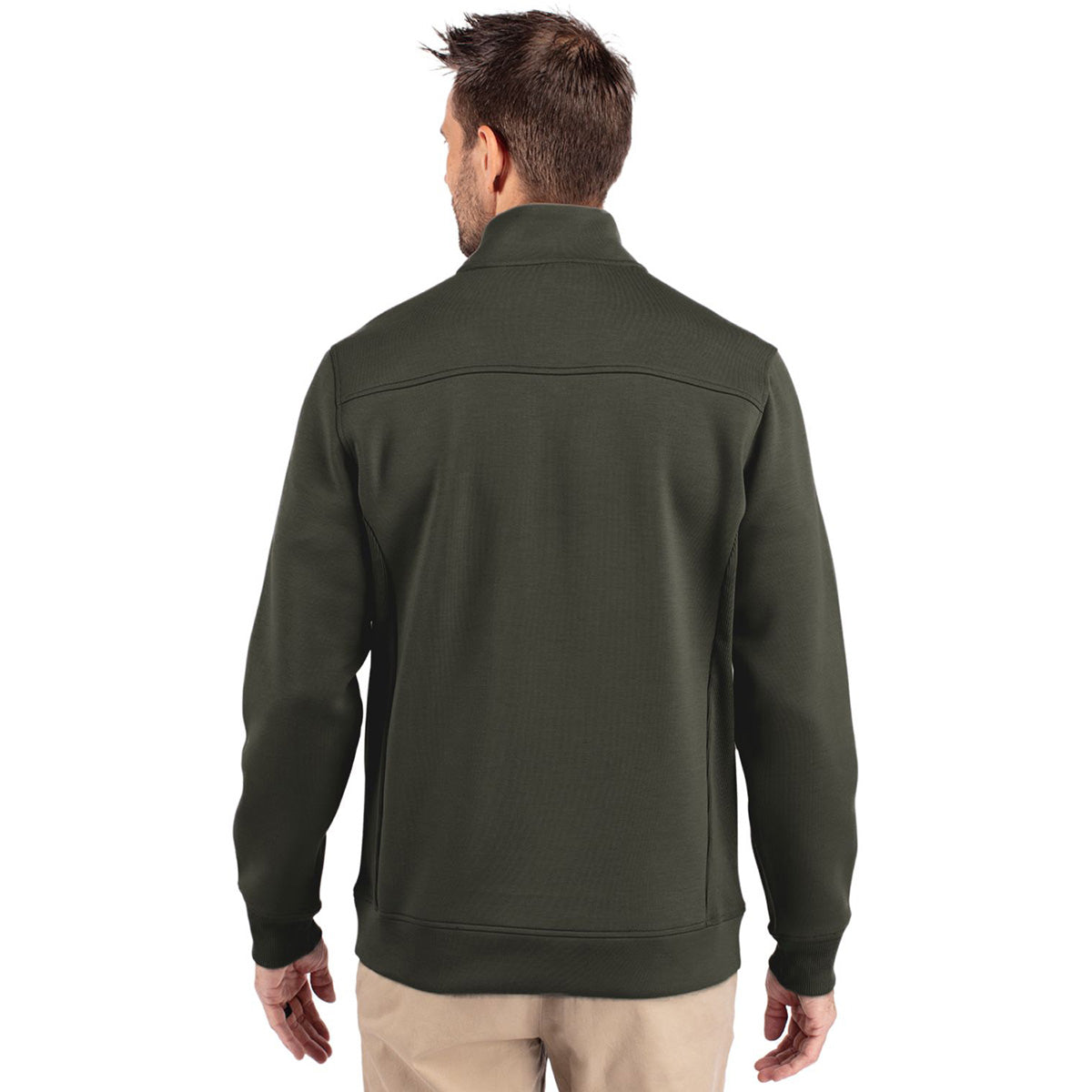 Cutter & Buck Men's Poplar Roam Eco: The Ultimate Recycled Quarter - Zip Pullover