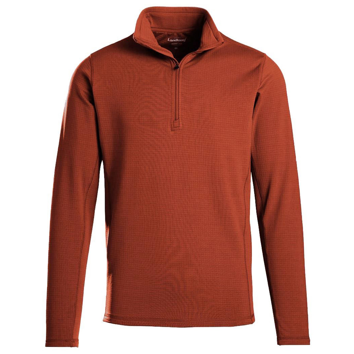 Landway Men's Stunning Burnt Orange Performance Pullover - A Radiant Choice!