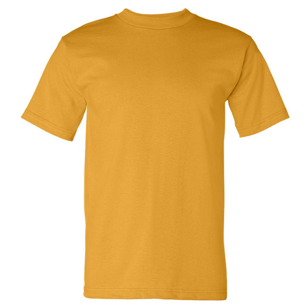 Bayside Men's Stunning Gold USA-Made Short Sleeve T-Shirt