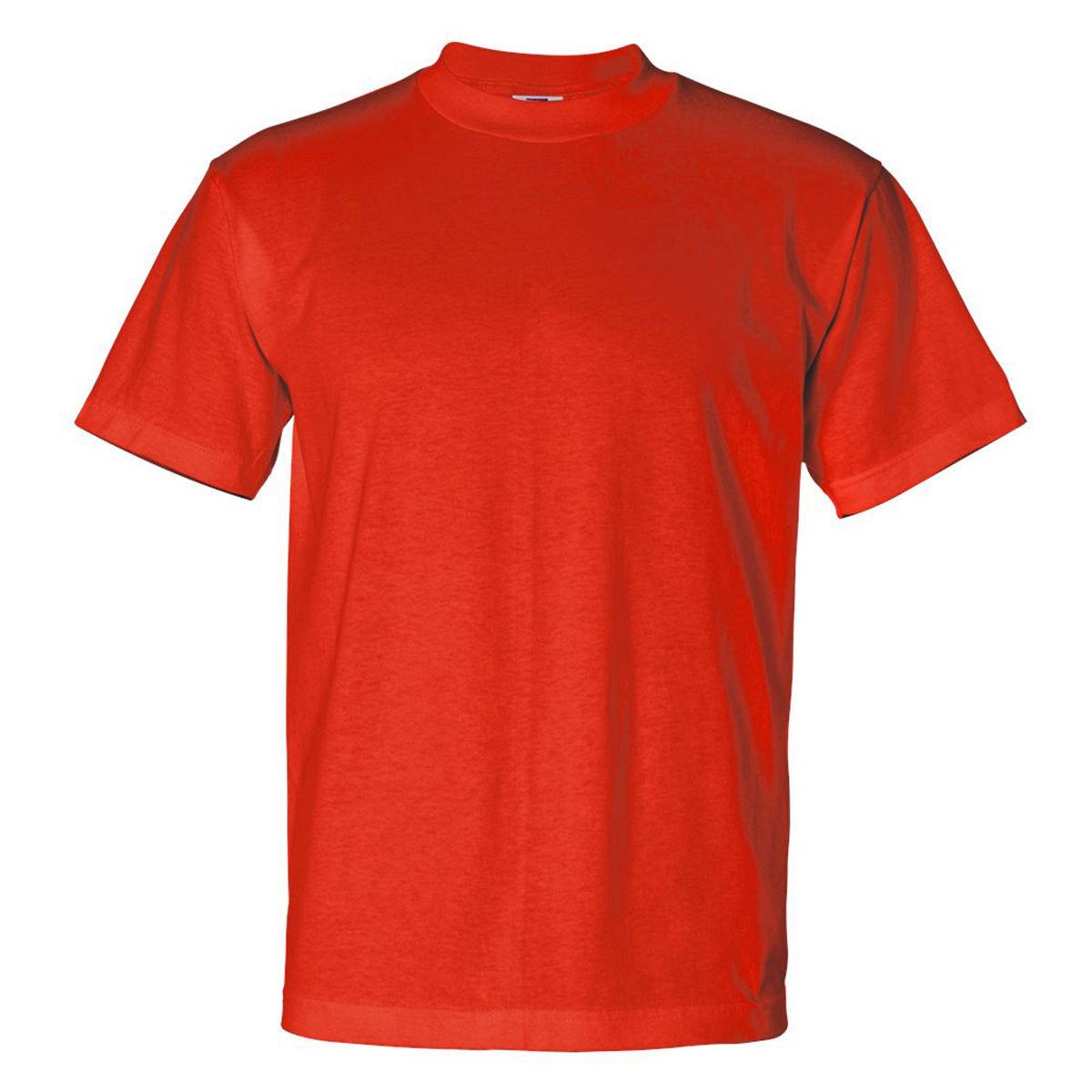 Bayside Men's Vibrant Orange USA-Made 50/50 Short Sleeve T-Shirt: Ideal for Custom Logos