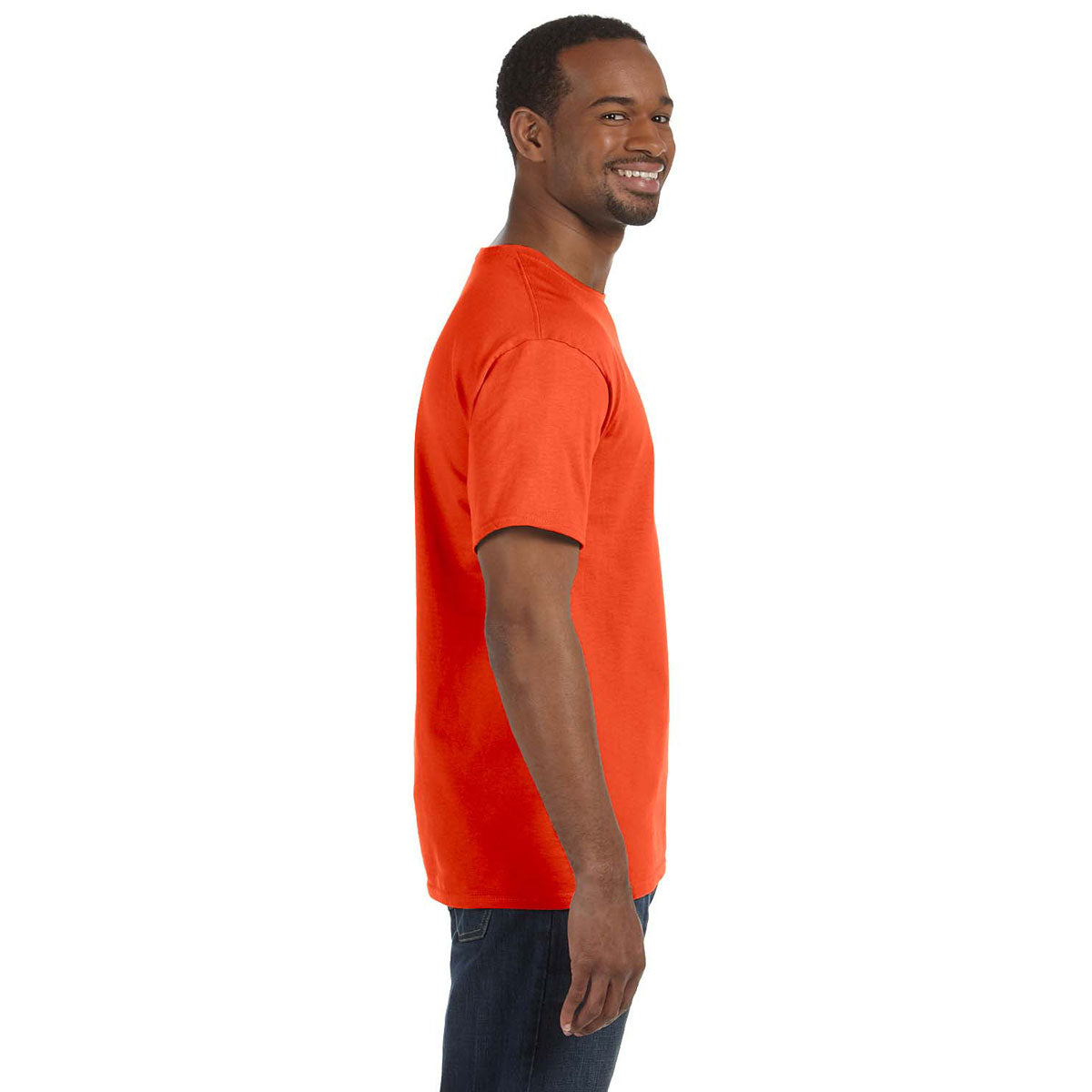 Jerzees Men's Burnt Orange 5.6 Oz Dri-Power Active T-Shirt: Elevate Your Gym Experience!