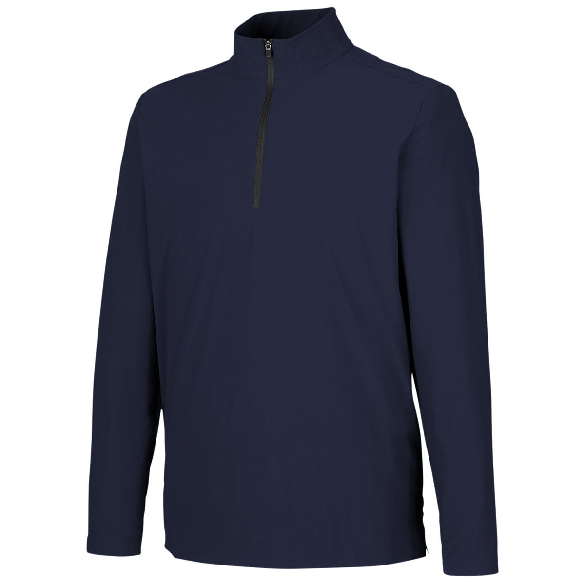 Devon & Jones Men's Navy CrownLux Performance Quarter-Zip: A Stylish Office & Golf Essential