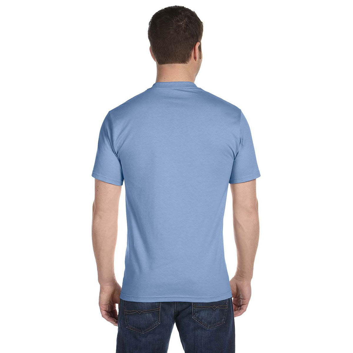Hanes Men's Stunning Light Blue 5.2 oz. ComfortSoft Cotton T-Shirt