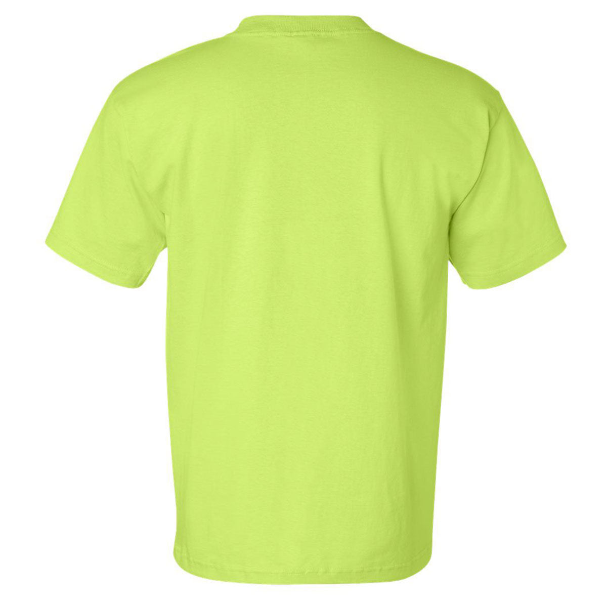 Bayside Men's Stunning Lime Green USA-Made Short Sleeve T-Shirt with Pocket