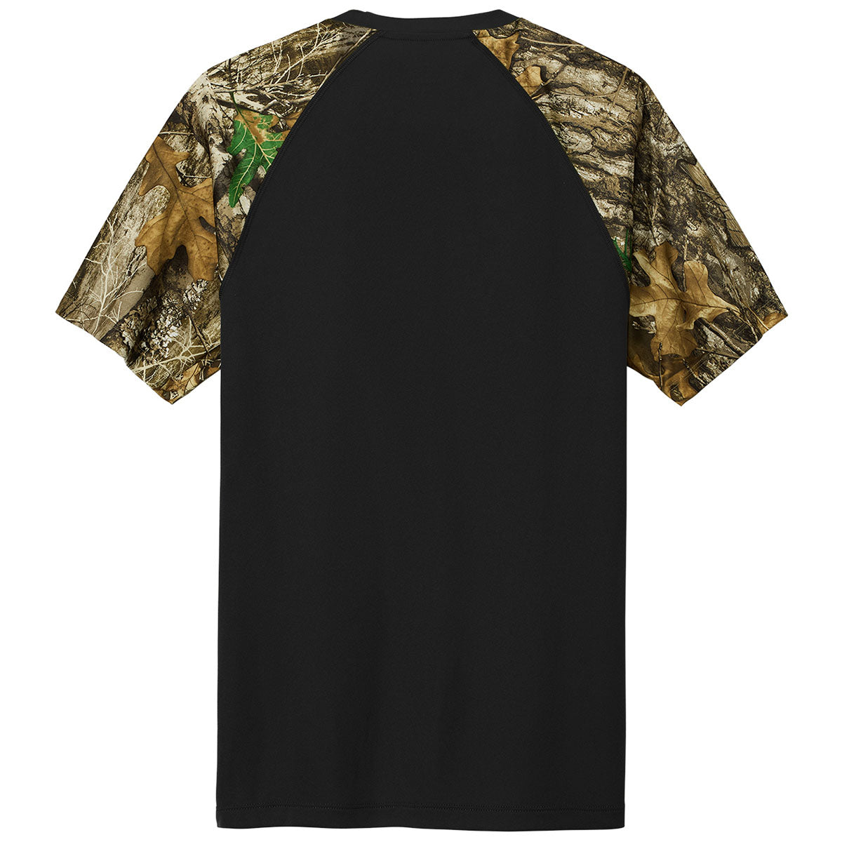 Russell Outdoors Men's Striking Black/Realtree Edge Colorblock Performance Tee