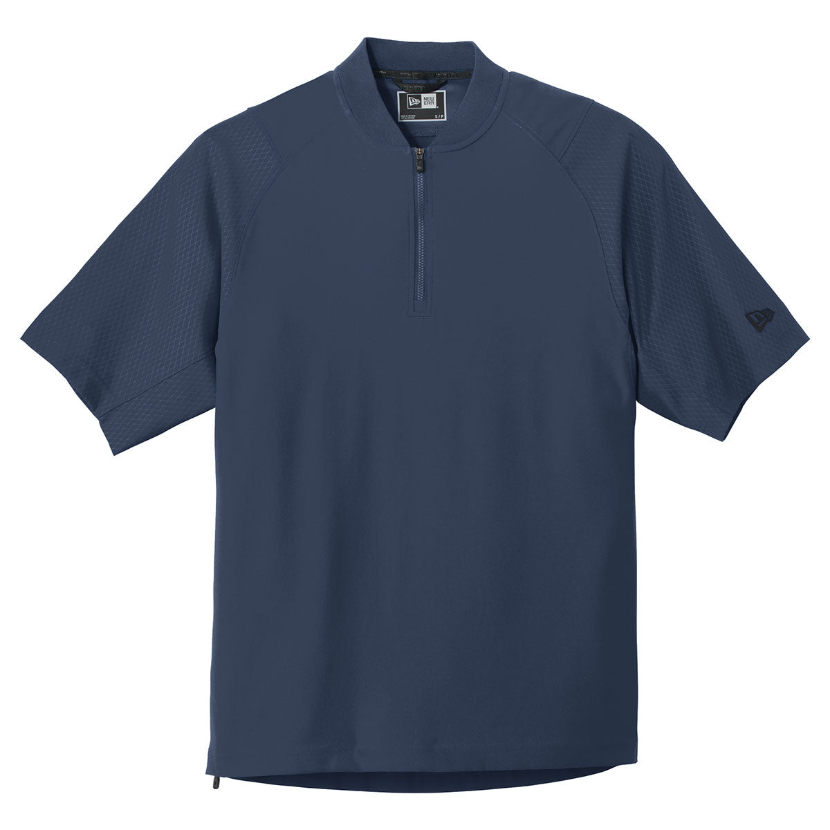 New Era Men's True Navy Cage Short Sleeve 1/4 Zip Jacket - The Ultimate Corporate Apparel