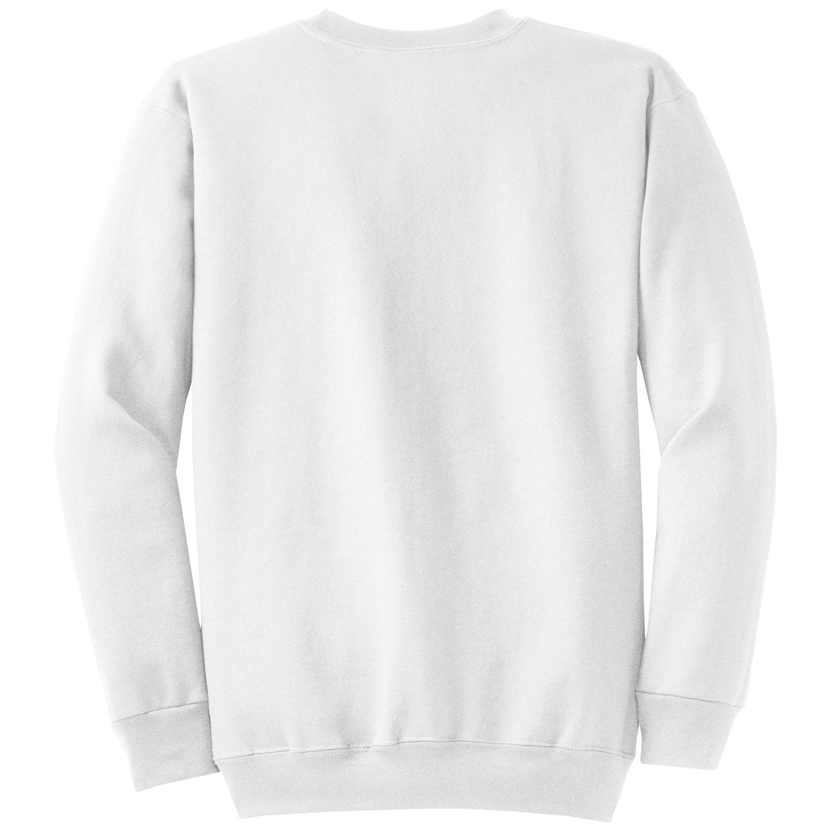 Port & Company Men's Stunning White Core Fleece Crewneck Sweatshirt - Grab Yours Now!