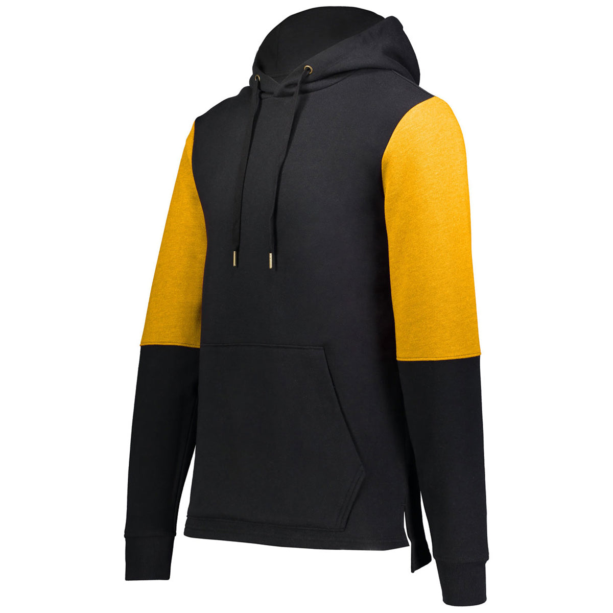 Holloway Men's Stunning Black/Gold Heather Ivy League Team Hoodie