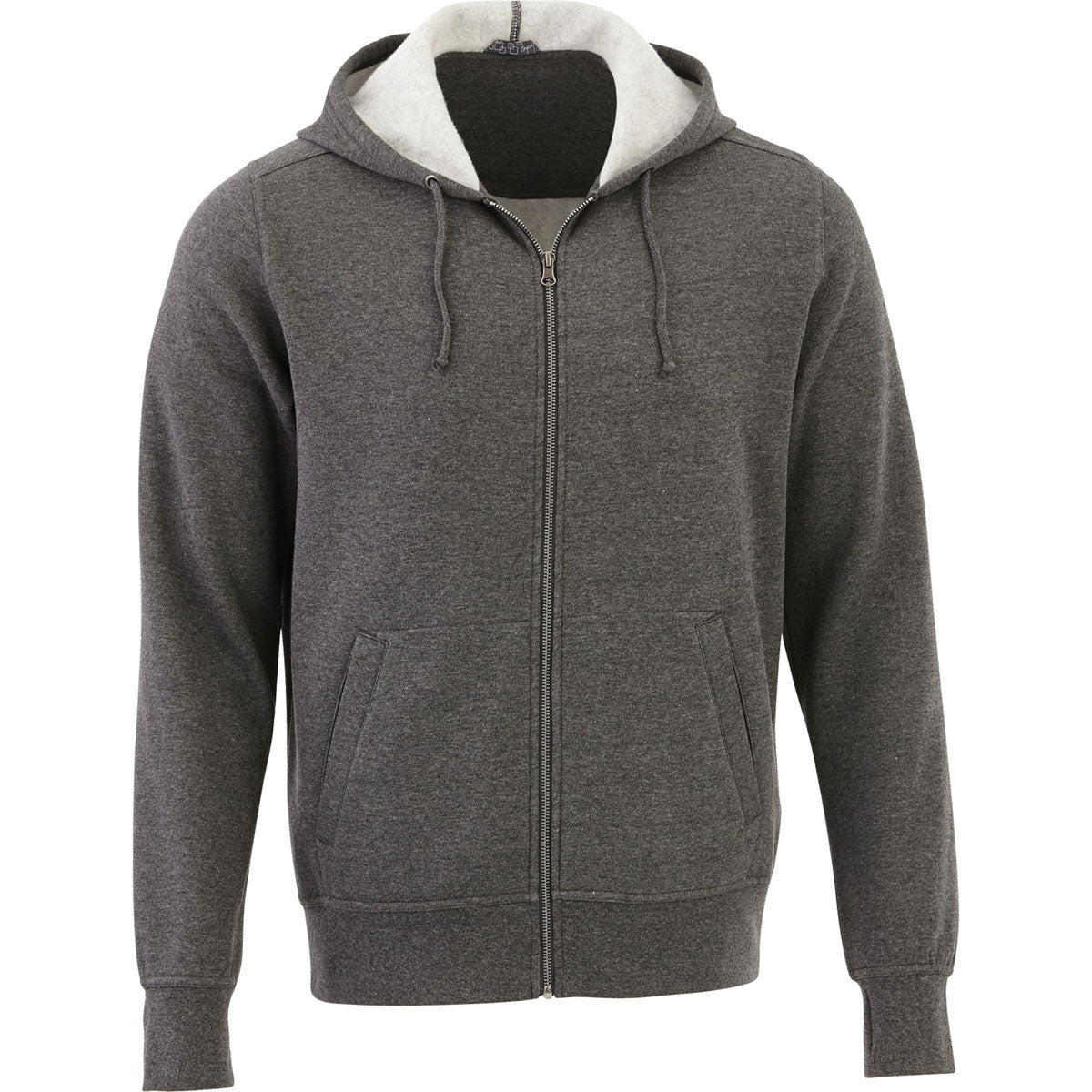 Elevate Men's Dark Charcoal Cypress Fleece Zip Hoody - The Ultimate Winter Essential