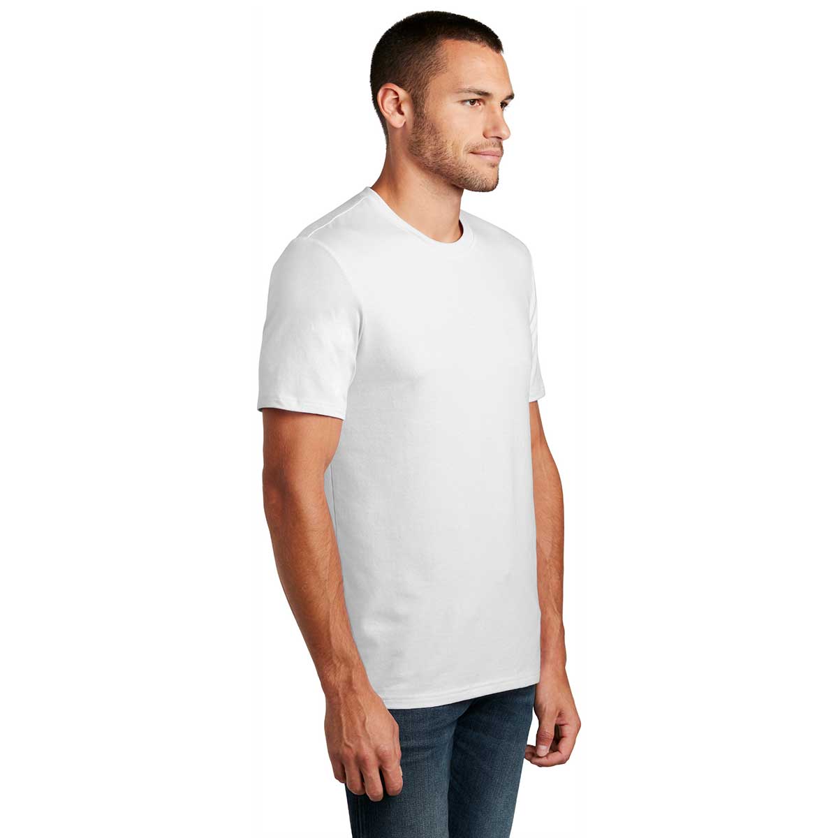 District Men's Stunning White Flex Tee