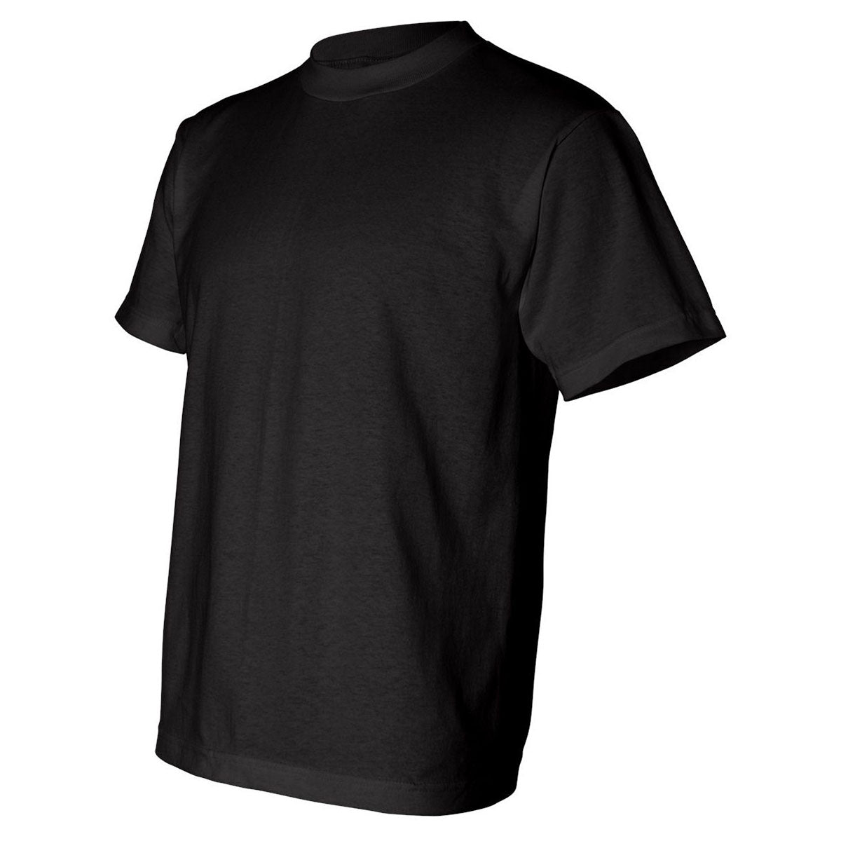 Bayside Men's USA-Made Black 50/50 Short Sleeve Custom Logo T-Shirt