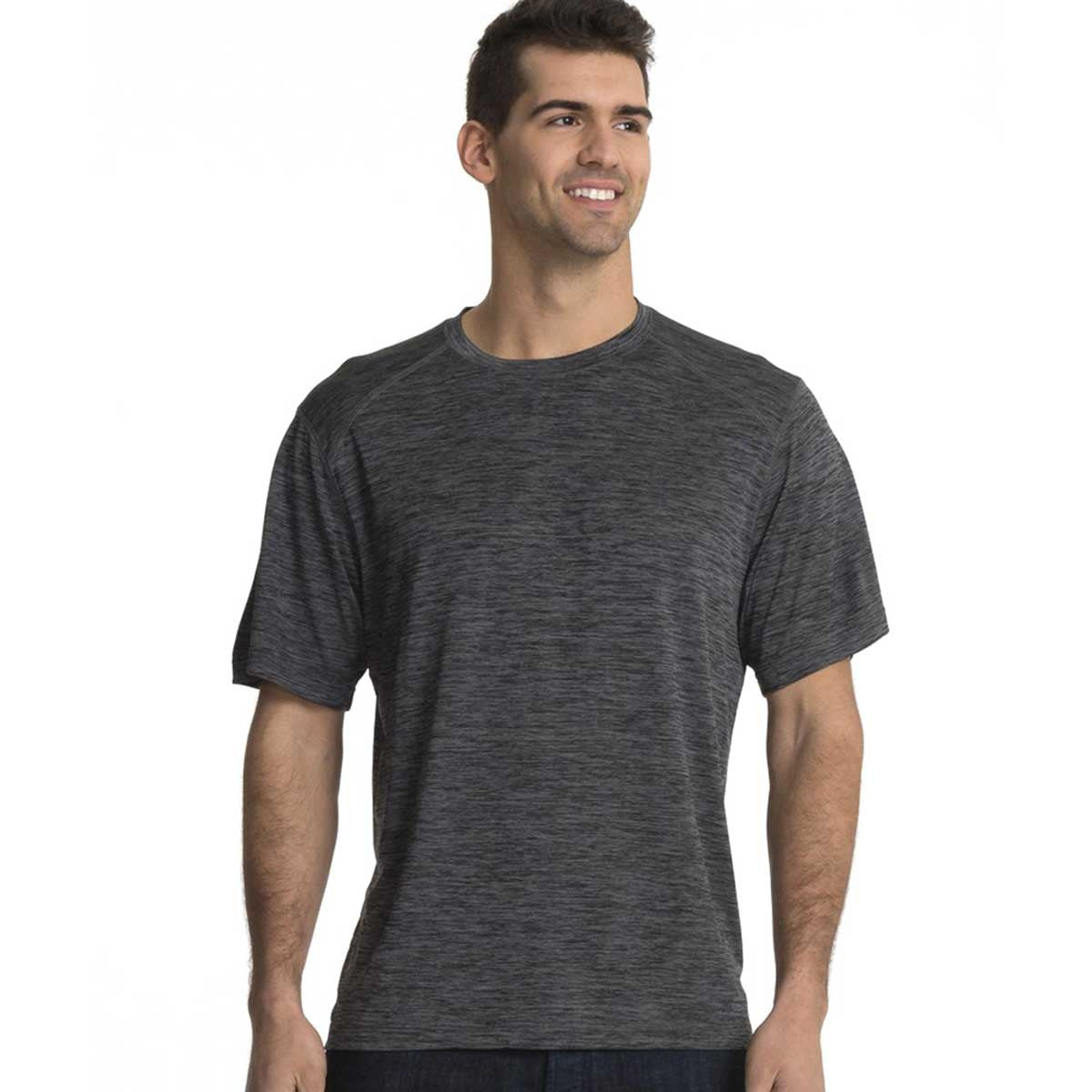 Charles River Men's Striking Black Space Dye Performance Tee - Elevate Your Style!
