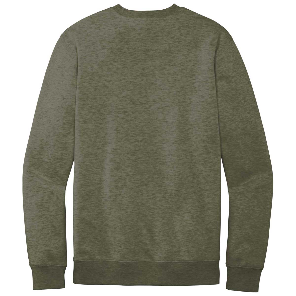 District Men's Olive Heathered V.I.T. Fleece Crew - A Must-Have!