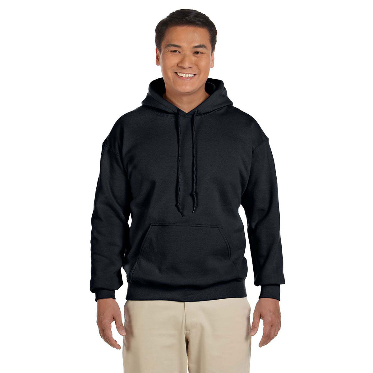 Gildan Unisex Black Heavy Blend 50/50 Stylish Hoodie