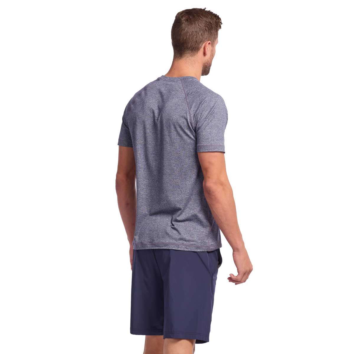Rhone Men's Midnight Heather Reign Short Sleeve - A Must-Have for Active Guys