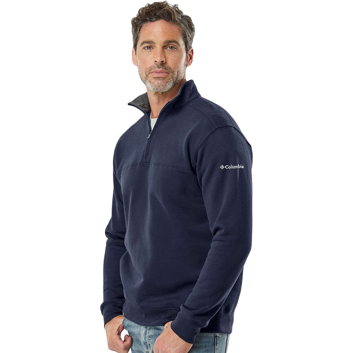 Columbia Men's Collegiate Navy Hart Mountain II Half-Zip Pullover - A Must-Have for Men!