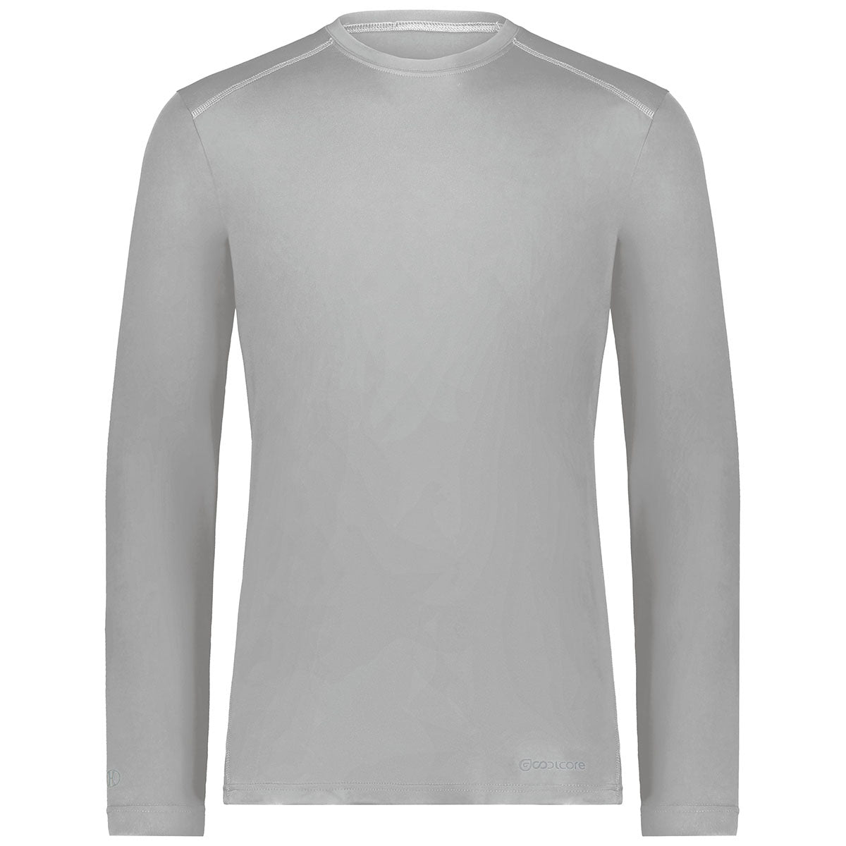 Holloway Men's Athletic Grey Coolcore Essential Long Sleeve Tee