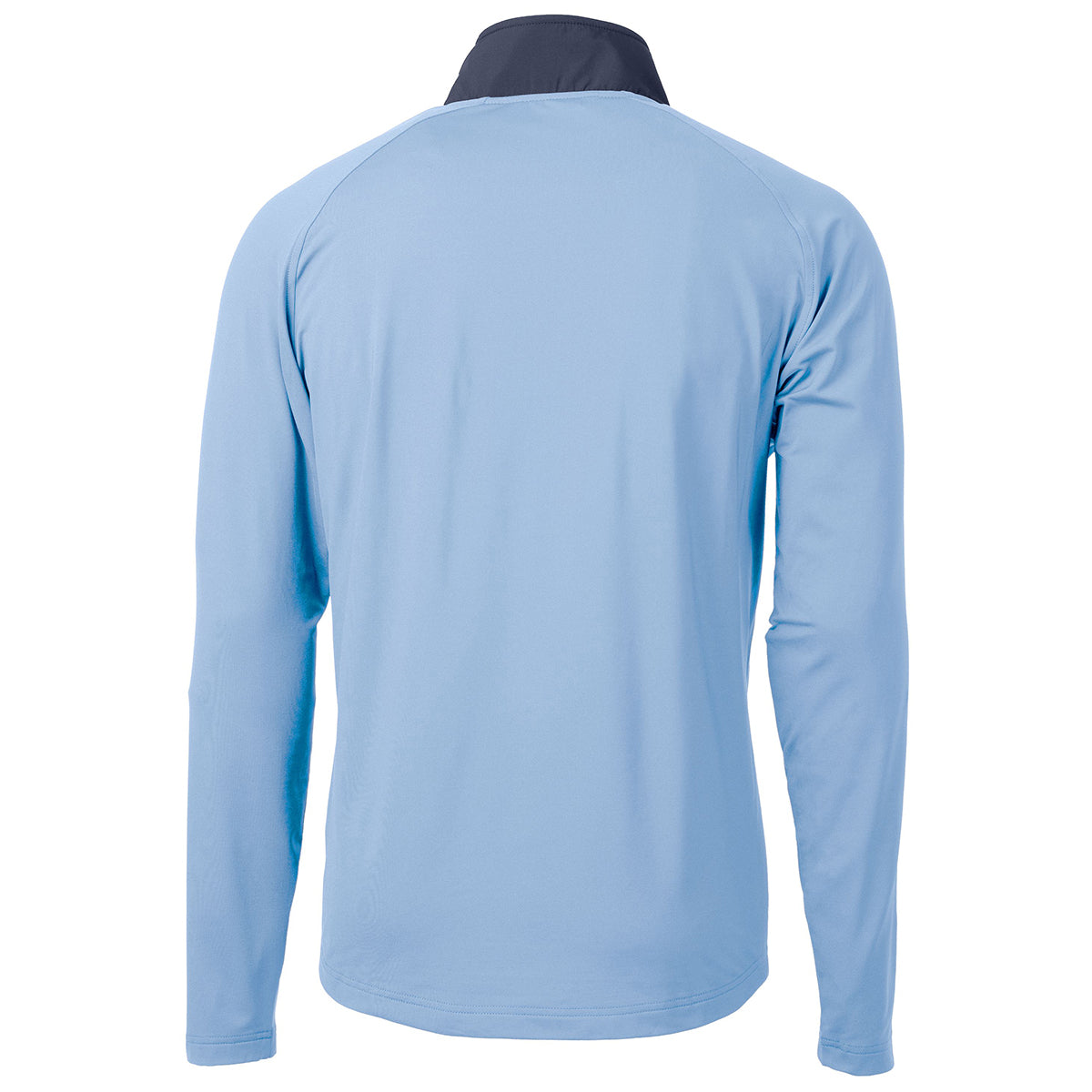 Cutter & Buck Men's Atlas Navy Blue Adapt Eco Knit Hybrid Recycled Quarter Zip - Ideal for Active Lifestyles