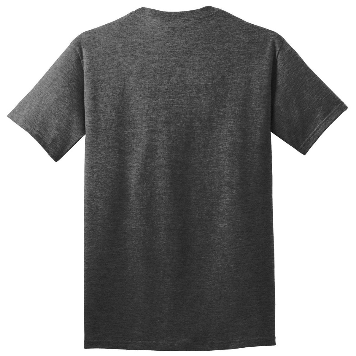 Port & Company Men's Stunning Dark Heather Grey Cotton Tee