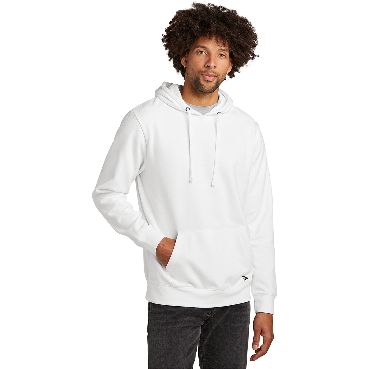 New Era Men's Stunning White Comeback Fleece Pullover Hoodie - Must-Have!