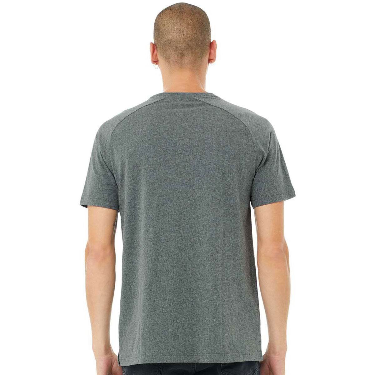 Bella + Canvas Men's Stunning Deep Heather CVC Raglan Tee - Ideal for Every Occasion