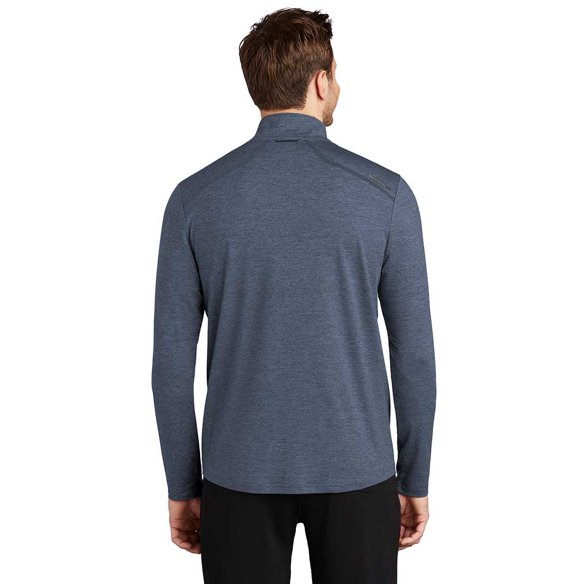 OGIO Men's Stunning Blue Indigo Heather Endurance Force Quarter Zip - Ideal for Gym & Outdoor