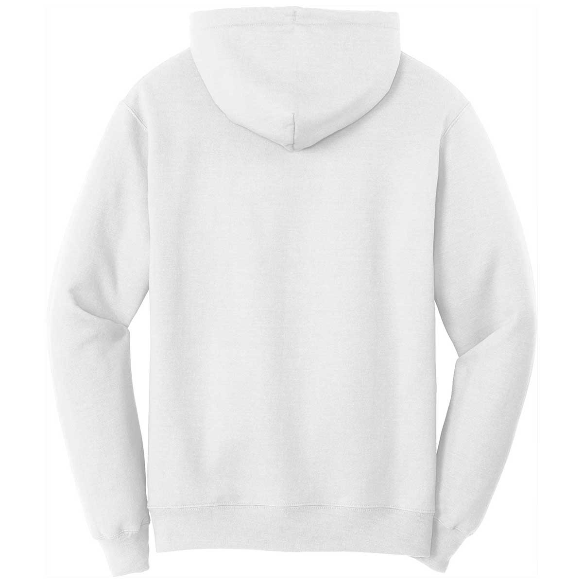 Port & Company Men's Tall White Core Fleece Pullover Hoodie - Ultimate Comfort!