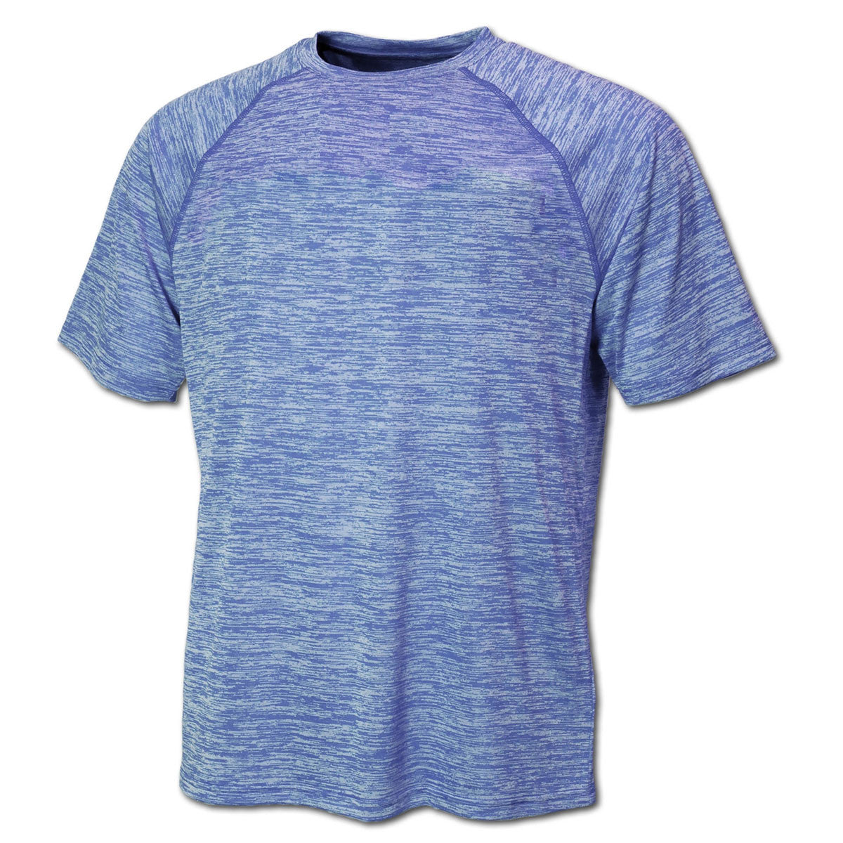 BAW Men's Royal Vintage Heather Dry-Tek Short Sleeve Polyester Shirt - A Stylish and Functional Choice