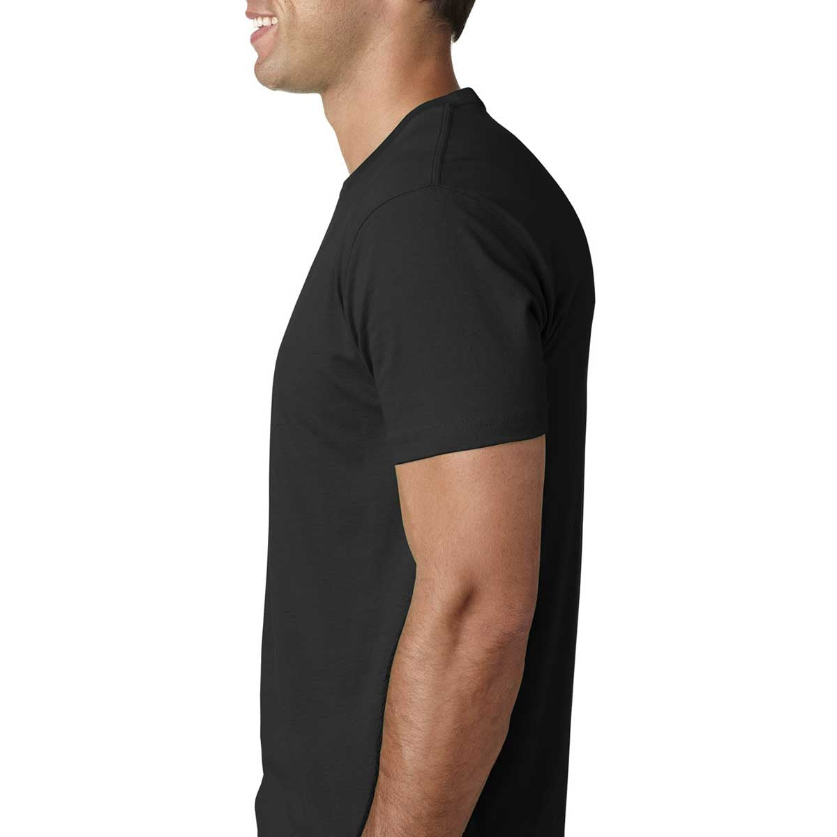 Next Level Men's Premium Black Cotton T-Shirt