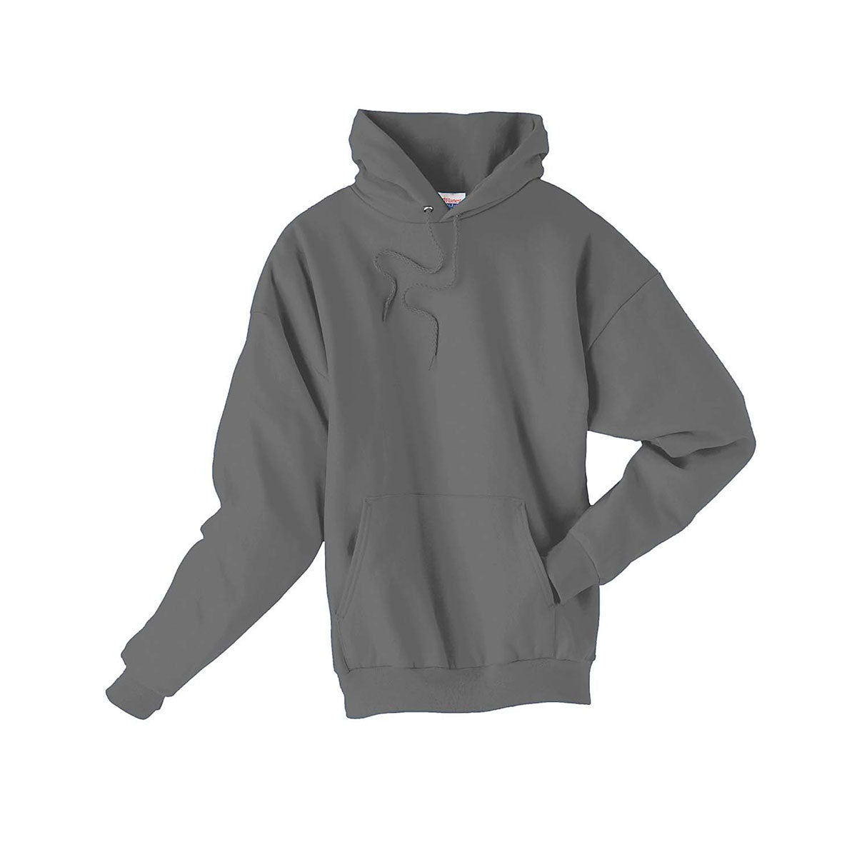 Hanes Men's Stylish Smoke Grey 7.8 oz. EcoSmart 50/50 Pullover Hoodie