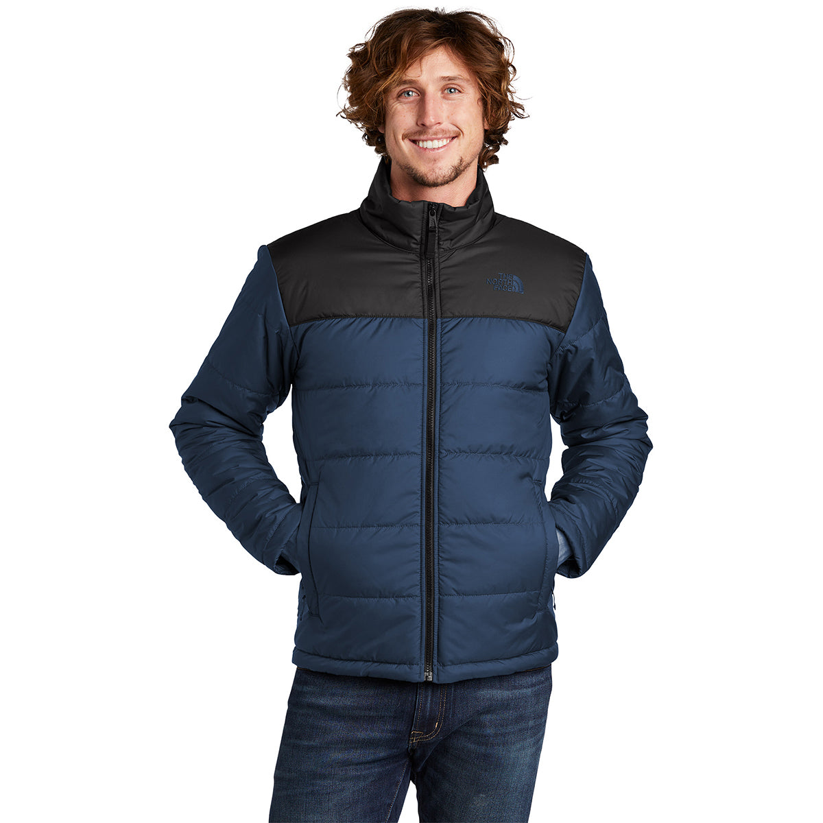 The North Face Men's Shady Blue Chest Logo Adventure-Ready Insulated Jacket
