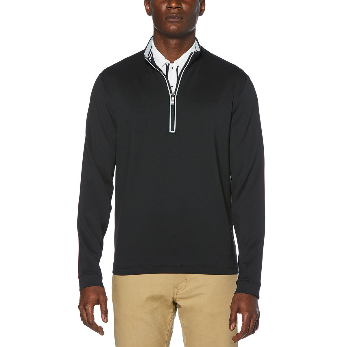 Original Penguin Unisex Caviar Black Clubhouse Stylish Mock Pullover