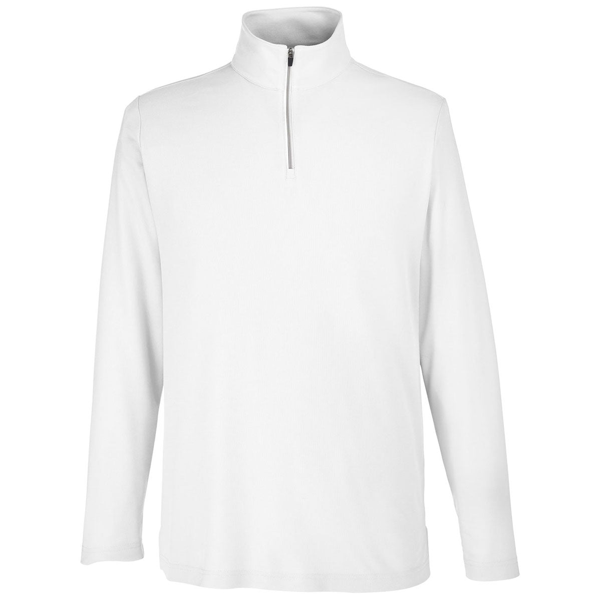 Core 365 Men's Stunning White Fusion ChromaSoft Pique Quarter-Zip