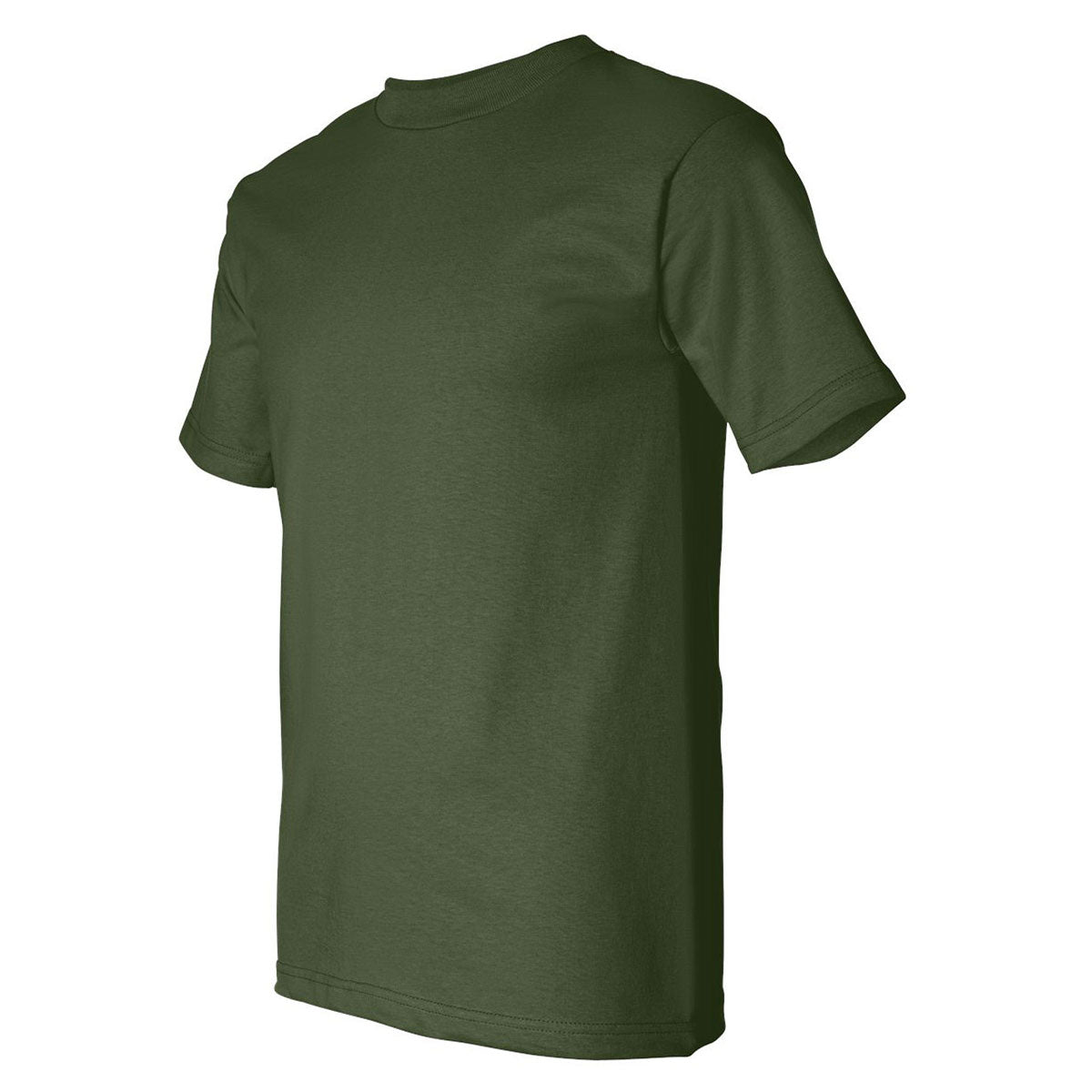 Bayside Men's USA-Made Army Short Sleeve T-Shirt: Customizable Corporate Style