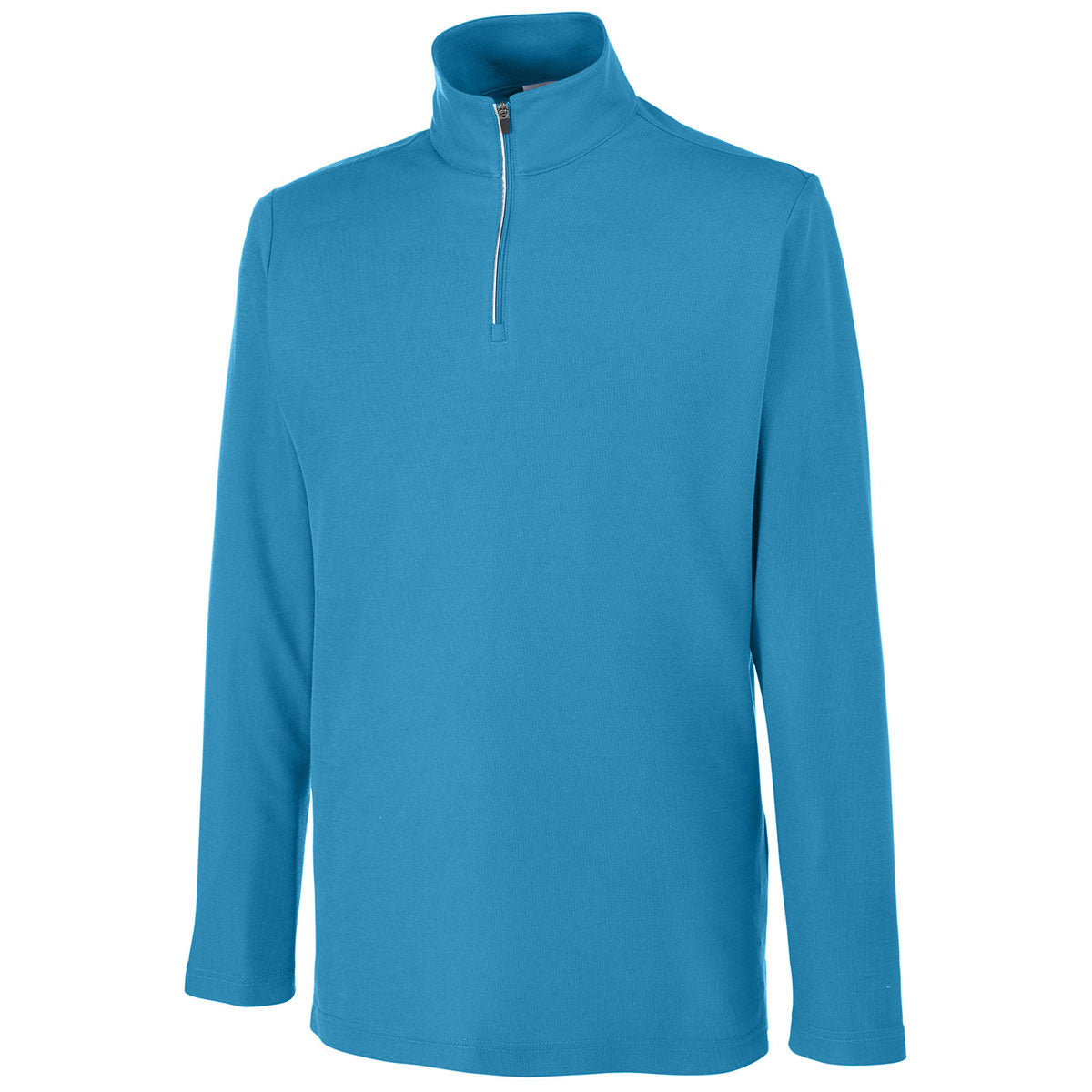 Core 365 Men's Stunning Electric Blue Fusion ChromaSoft Pique Quarter-Zip - A Must-Have!