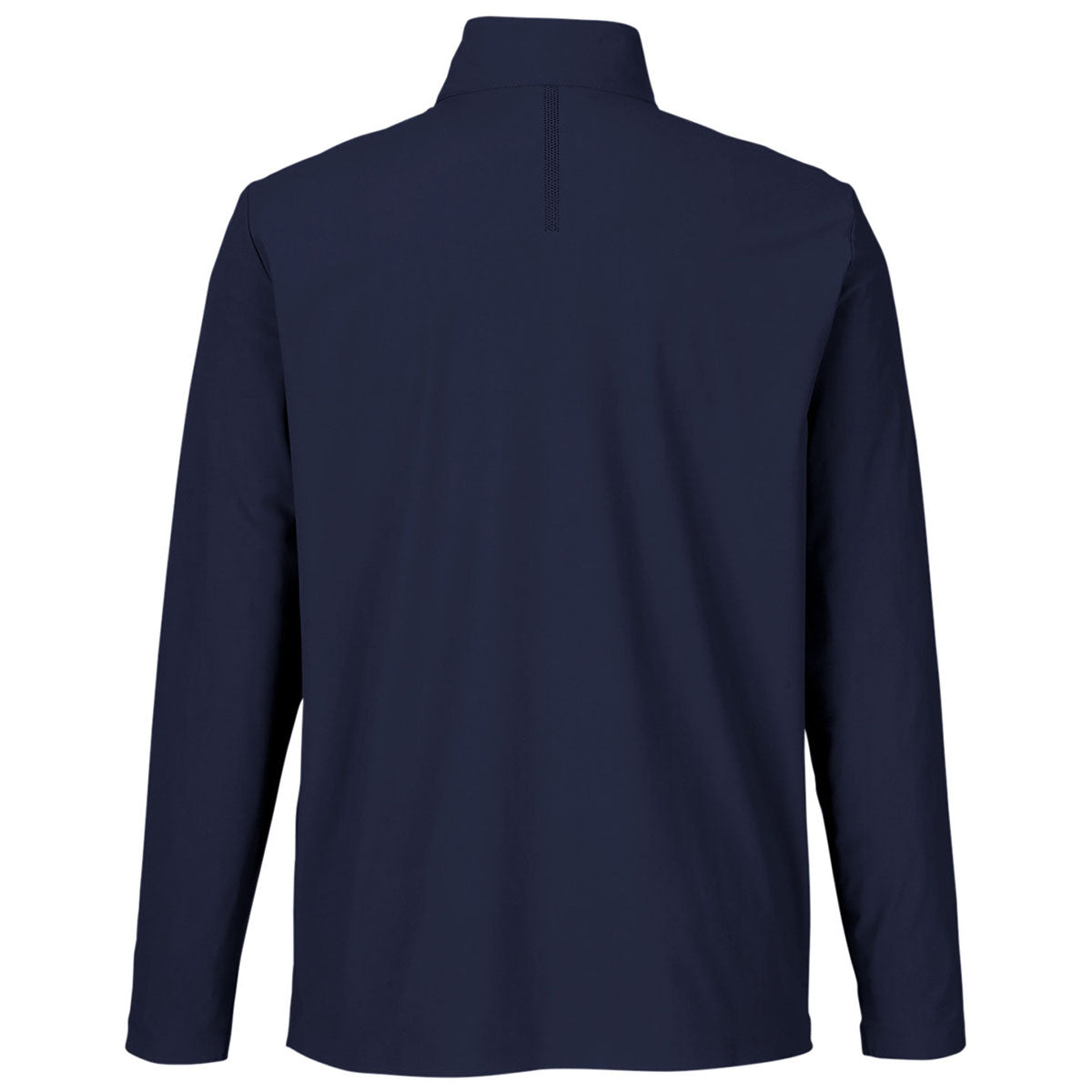 Devon & Jones Men's Navy CrownLux Performance Quarter-Zip: A Stylish Office & Golf Essential