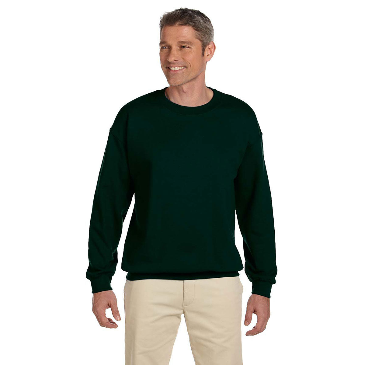 Hanes Men's Deep Forest 9.7 oz. Ultimate Comfort 90/10 Fleece Crew