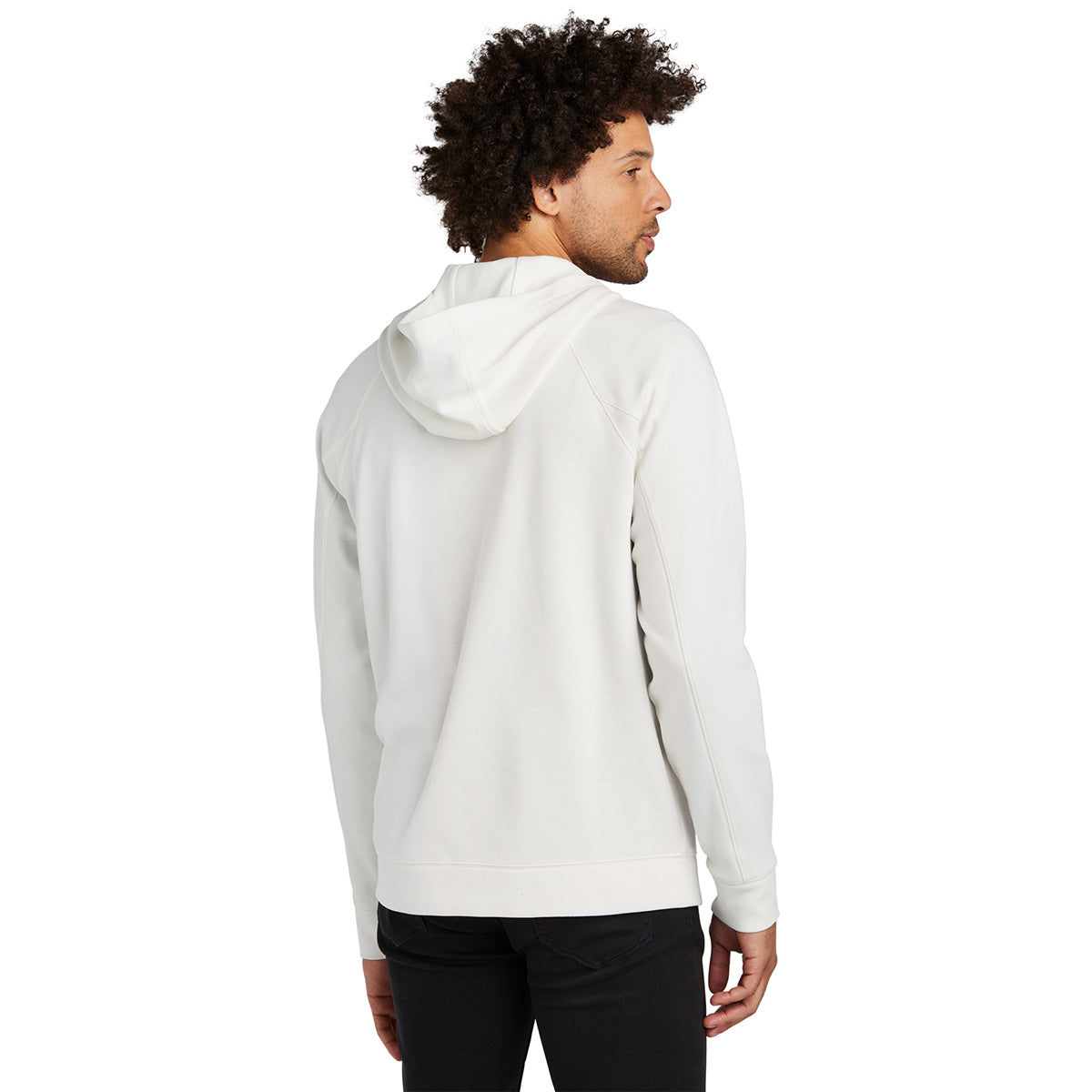 New Era Men's Stylish White STS 1/4-Zip Fan Hoodie - Ideal for Brand Promotion