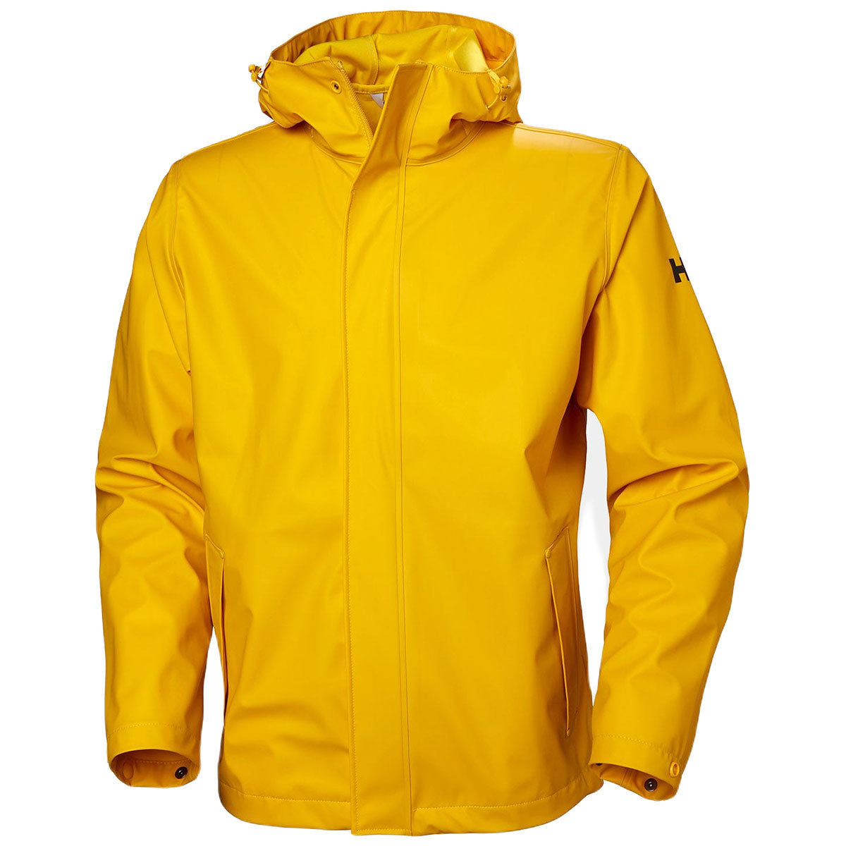Helly Hansen Men's Essential Yellow Moss Rain Jacket: Your Ultimate Outdoor Shield