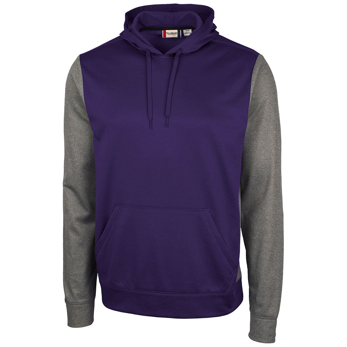 Clique Men's College Purple Helsa Sport Colorblock Pullover - Fashionable and Comfortable!