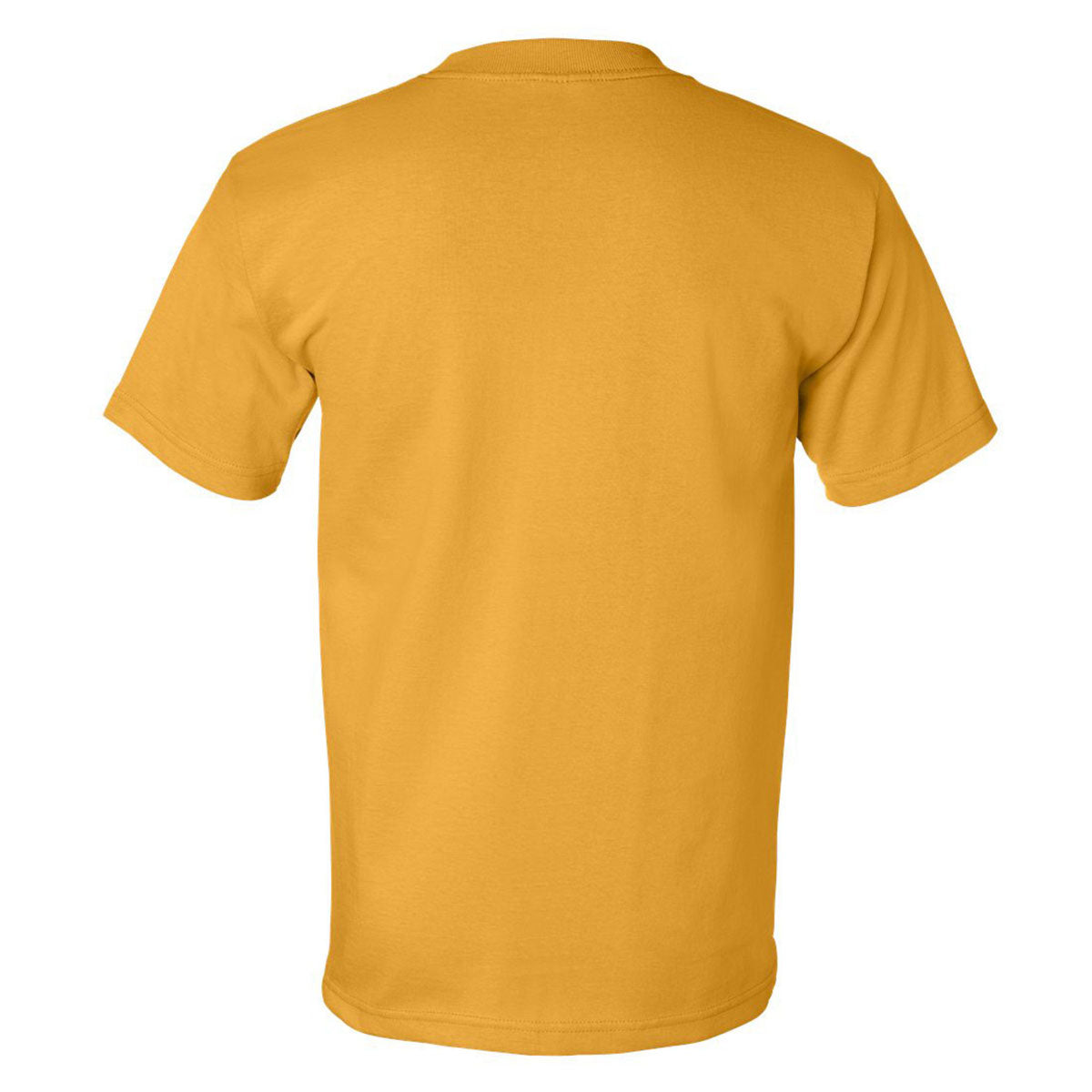 Bayside Men's Stunning Gold USA-Made Short Sleeve T-Shirt