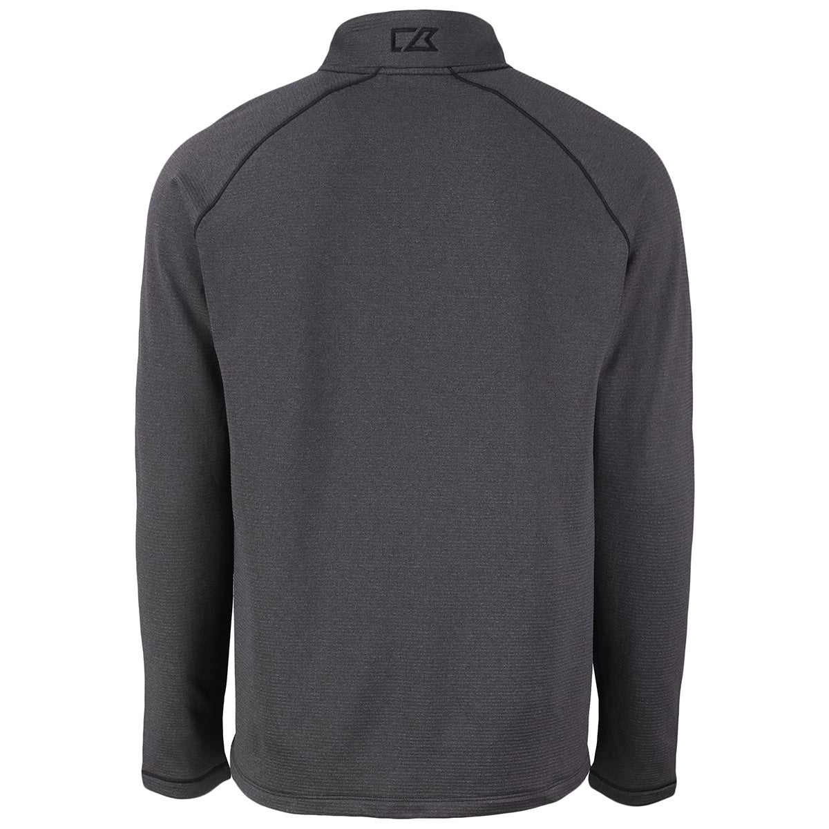 Cutter & Buck Men's Stylish Black Heather Peshastin Eco Fleece Recycled Half Zip Pullover - A Must-Have!