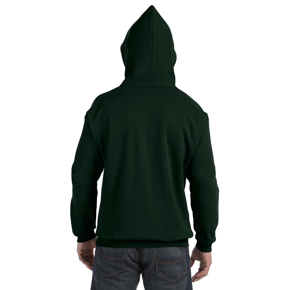 Hanes Men's Deep Forest 7.8 oz. EcoSmart 50/50 Pullover Hoodie - A Must-Have for Outdoor Enthusiasts