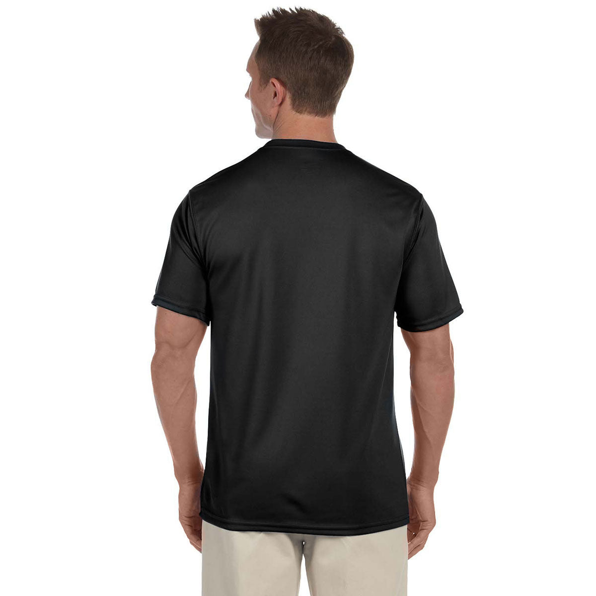 Augusta Sportswear Men's Black Wicking T-Shirt - Ideal for All-Day Comfort
