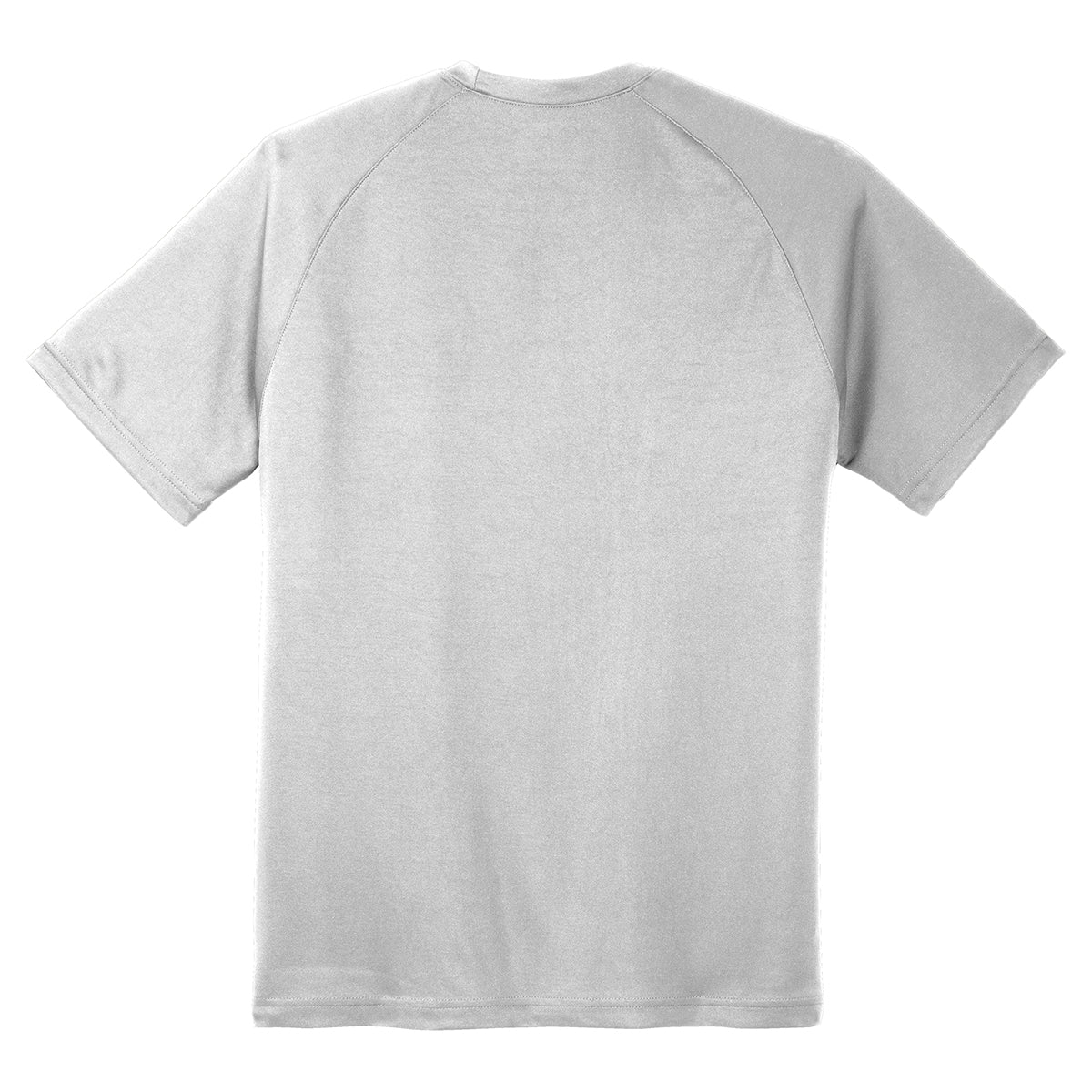 Sport-Tek Men's Stunning Silver Dry Zone Short Sleeve Raglan T-Shirt