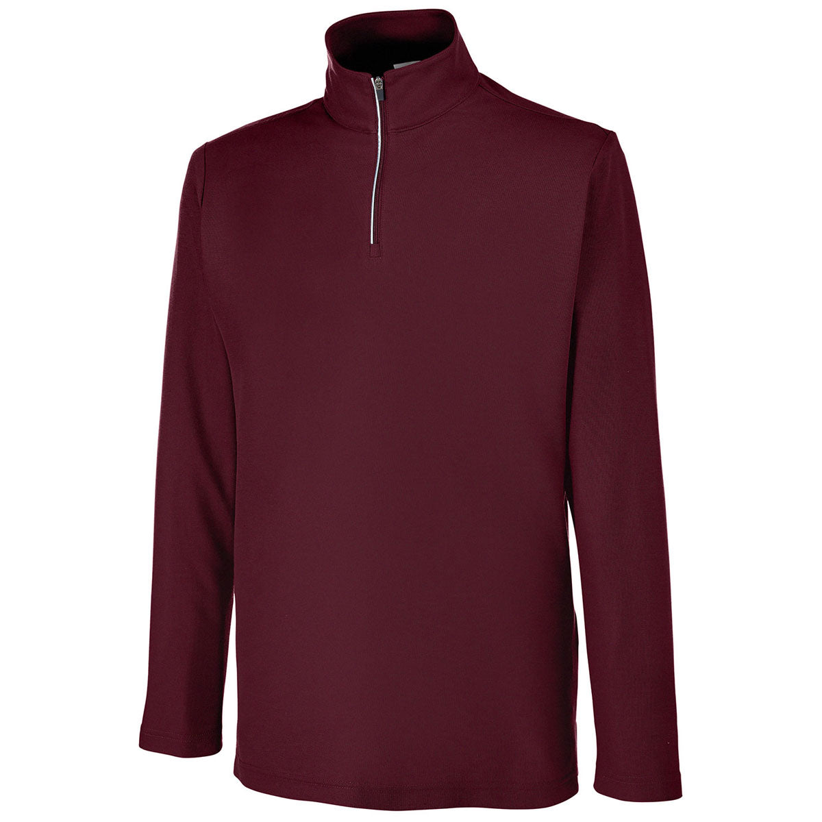 Core 365 Men's Stunning Burgundy Fusion ChromaSoft Pique Quarter-Zip - An Ideal Employee Gift!