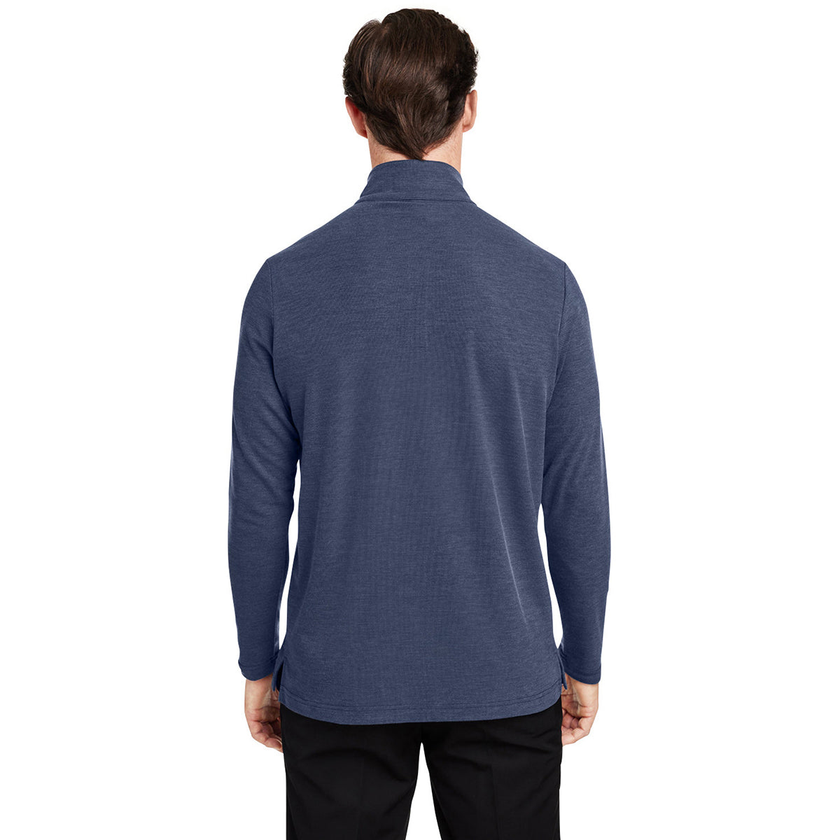 Core 365 Men's Classic Navy Heather Fusion ChromaSoft Pique Quarter-Zip: The Ultimate Work and Play Top